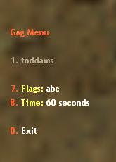 Amx_gag + Menu