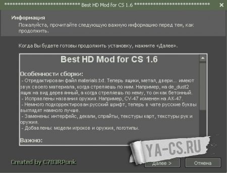 Best HD Mod for CS 1.6